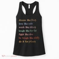 Dream Like Pony Love Like Soda Work Like Darry Laugh Like Two Bit Women's Tank Top thumb 0