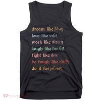 Dream Like Pony Love Like Soda Work Like Darry Laugh Like Two Bit Tank Top thumb 0