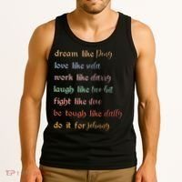 Dream Like Pony Love Like Soda Work Like Darry Laugh Like Two Bit Tank Top thumb 3