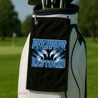 Detroit Lion Roar Restored Golf Towel thumb 2