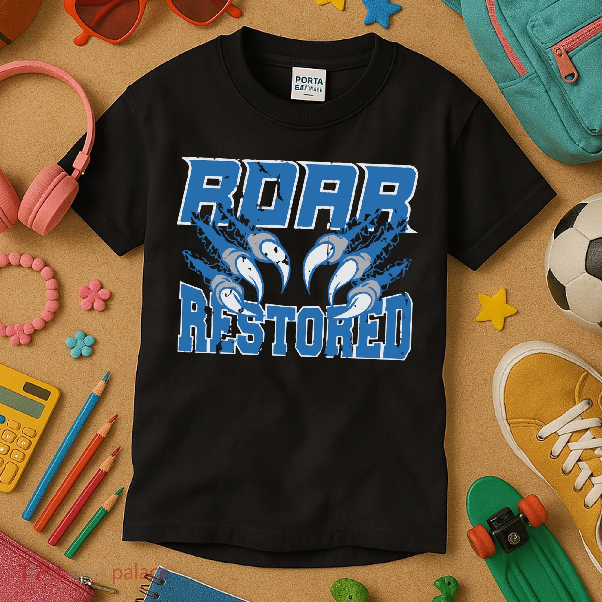 Detroit Lion Roar Restored Kids T-Shirt