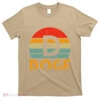 Dogecoin Logo Retro Vintage Dogecoin Hodler Trader T-Shirt thumb 0
