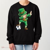 Dabbing Leprechaun St Patricks Day Soccer Sports Gift Women's Sweatshirt thumb 0