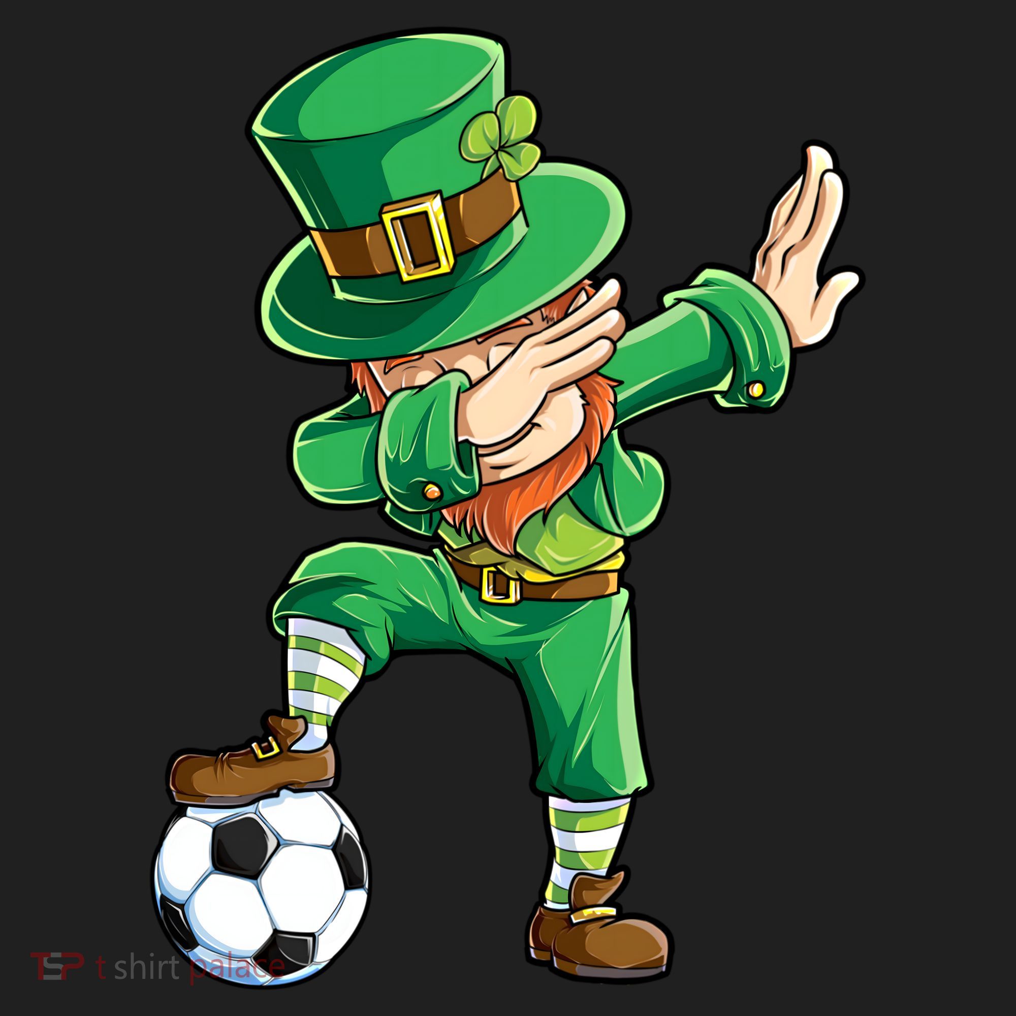 Dabbing Leprechaun St Patricks Day Soccer Sports Gift Women's Sweatshirt