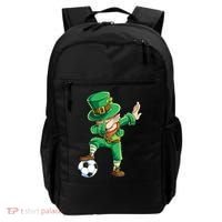 Dabbing Leprechaun St Patricks Day Soccer Sports Gift Backpack thumb 0