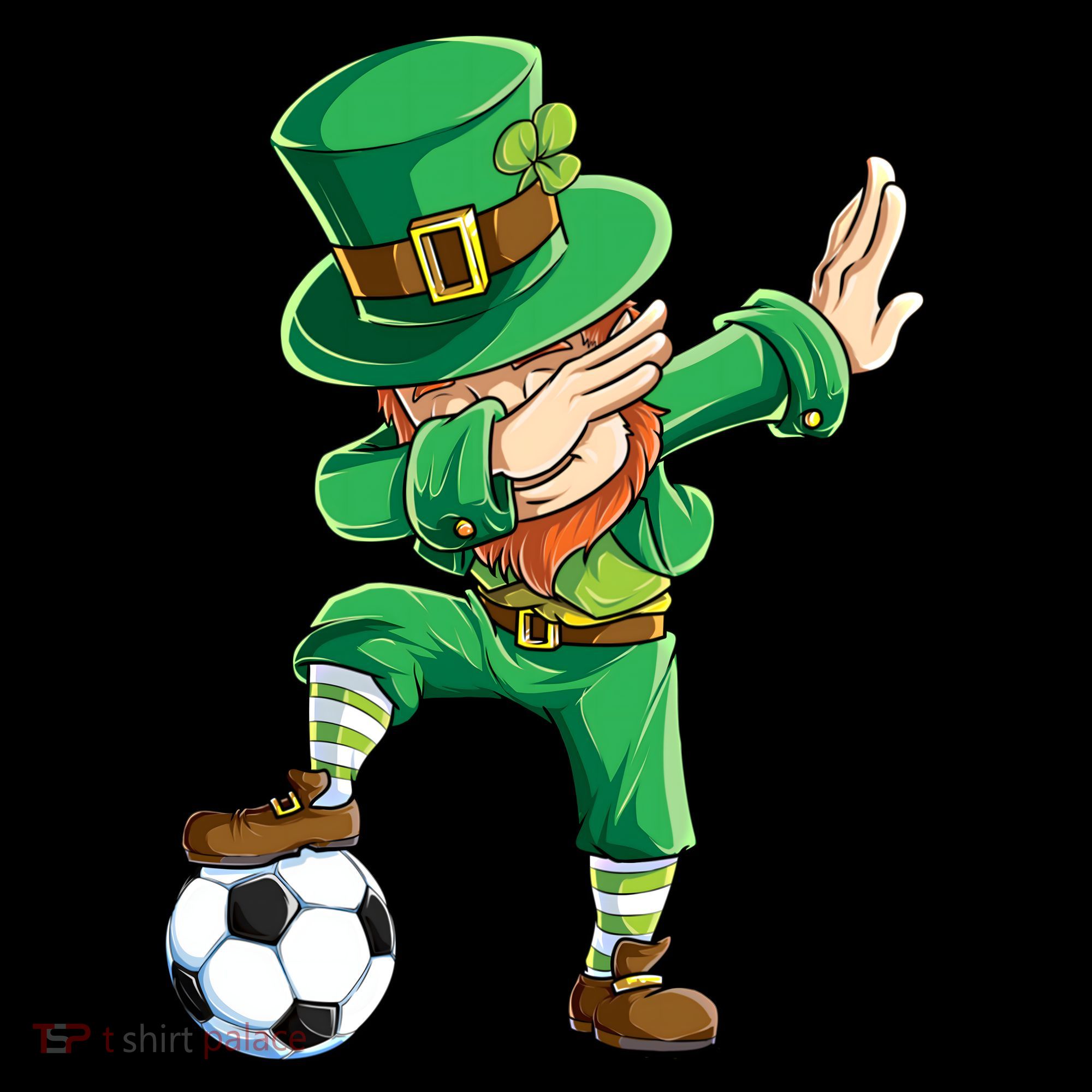 Dabbing Leprechaun St Patricks Day Soccer Sports Gift Women's Hoodie