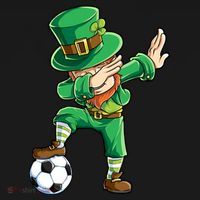 Dabbing Leprechaun St Patricks Day Soccer Sports Gift Ornament thumb 1