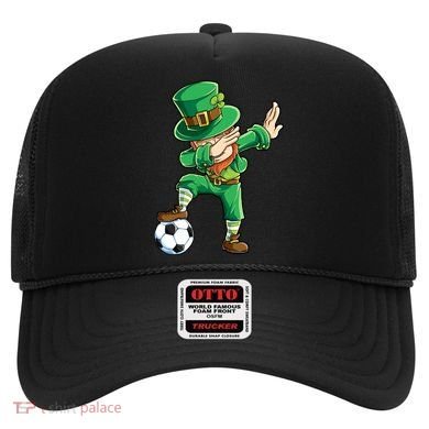 Dabbing Leprechaun St Patricks Day Soccer Sports Gift Hat