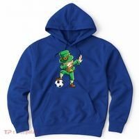 Dabbing Leprechaun St Patricks Day Soccer Sports Gift Hoodie thumb 0
