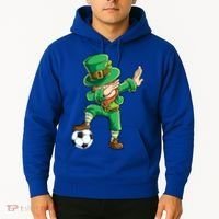 Dabbing Leprechaun St Patricks Day Soccer Sports Gift Hoodie thumb 2