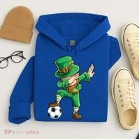 Dabbing Leprechaun St Patricks Day Soccer Sports Gift Hoodie thumb 4