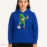 Dabbing Leprechaun St Patricks Day Soccer Sports Gift Hoodie thumb 5