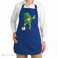 Dabbing Leprechaun St Patricks Day Soccer Sports Gift Apron thumb 2