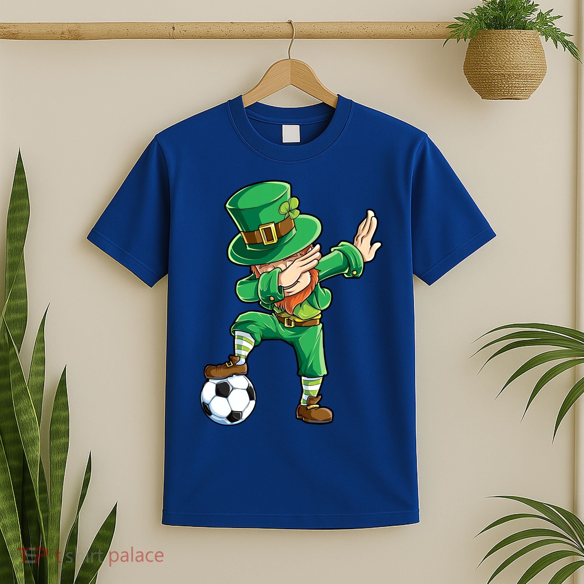 Dabbing Leprechaun St Patricks Day Soccer Sports Gift T-Shirt