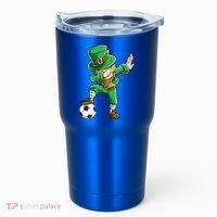 Dabbing Leprechaun St Patricks Day Soccer Sports Gift Tumbler thumb 0