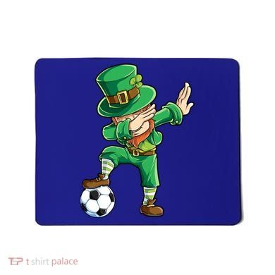 Dabbing Leprechaun St Patricks Day Soccer Sports Gift Mousepad