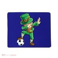 Dabbing Leprechaun St Patricks Day Soccer Sports Gift Mousepad thumb 0