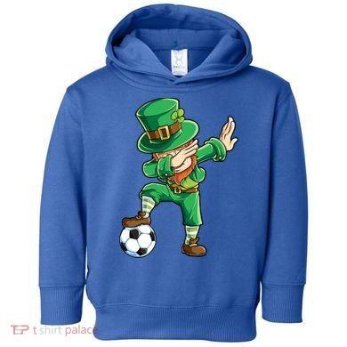 Dabbing Leprechaun St Patricks Day Soccer Sports Gift Toddler Hoodie