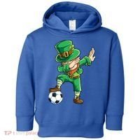 Dabbing Leprechaun St Patricks Day Soccer Sports Gift Toddler Hoodie thumb 0