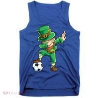 Dabbing Leprechaun St Patricks Day Soccer Sports Gift Tank Top thumb 0
