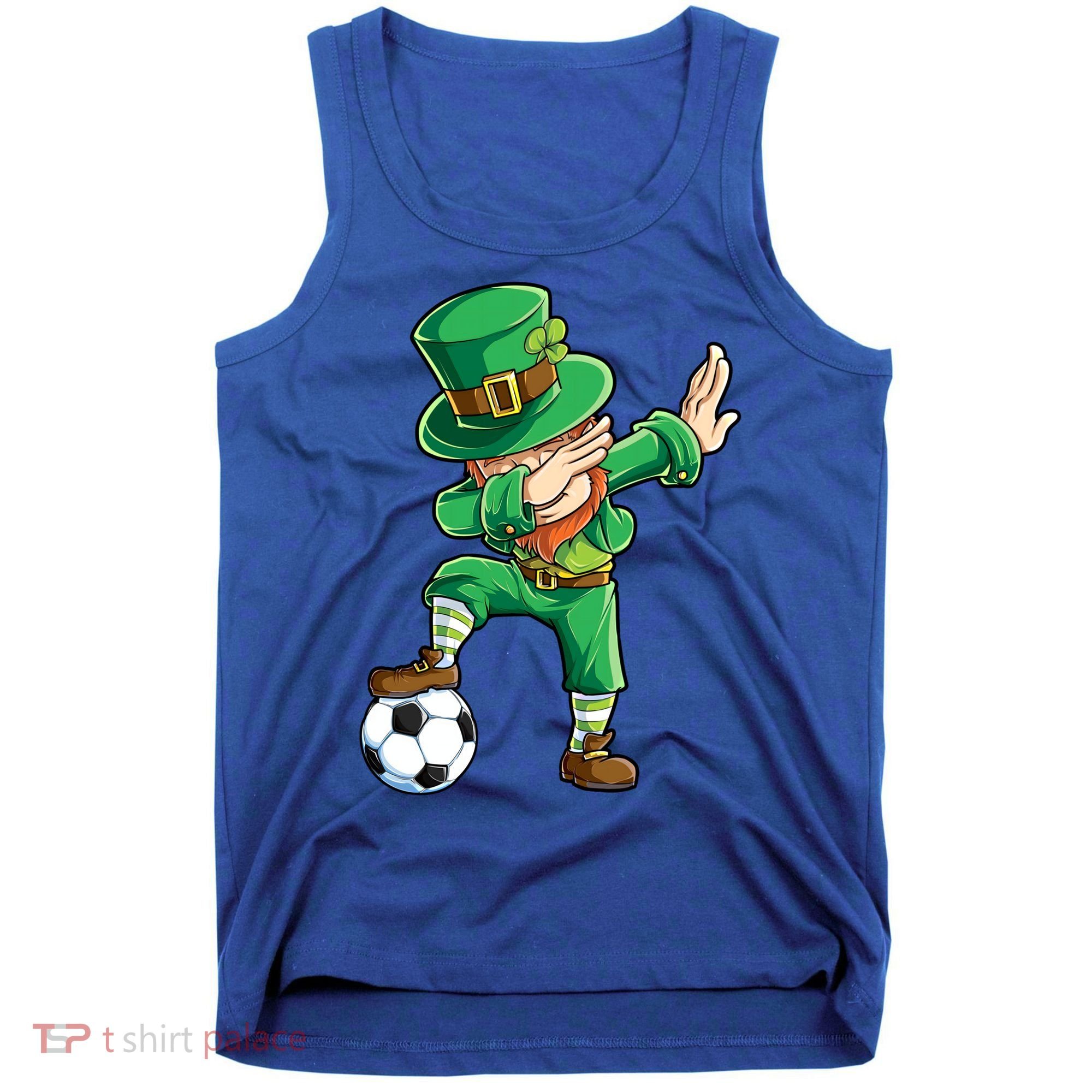 Dabbing Leprechaun St Patricks Day Soccer Sports Gift Tank Top