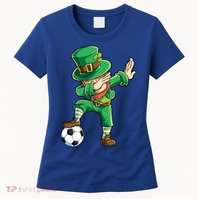 Dabbing Leprechaun St Patricks Day Soccer Sports Gift Women's T-Shirt