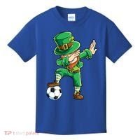 Dabbing Leprechaun St Patricks Day Soccer Sports Gift Kids T-Shirt thumb 0