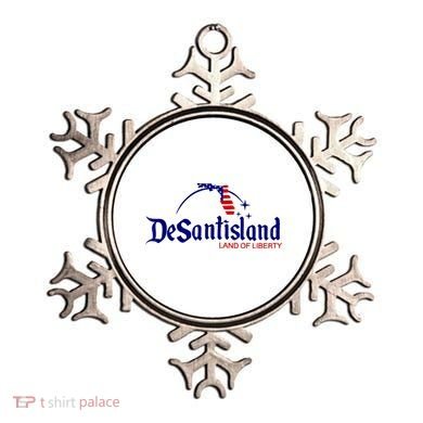 DeSantisLand Land State Of Liberty Florida Map Patriotic Ornament