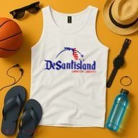 DeSantisLand Land State Of Liberty Florida Map Patriotic Tank Top thumb 4