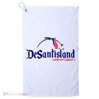 DeSantisLand Land State Of Liberty Florida Map Patriotic Golf Towel thumb 0