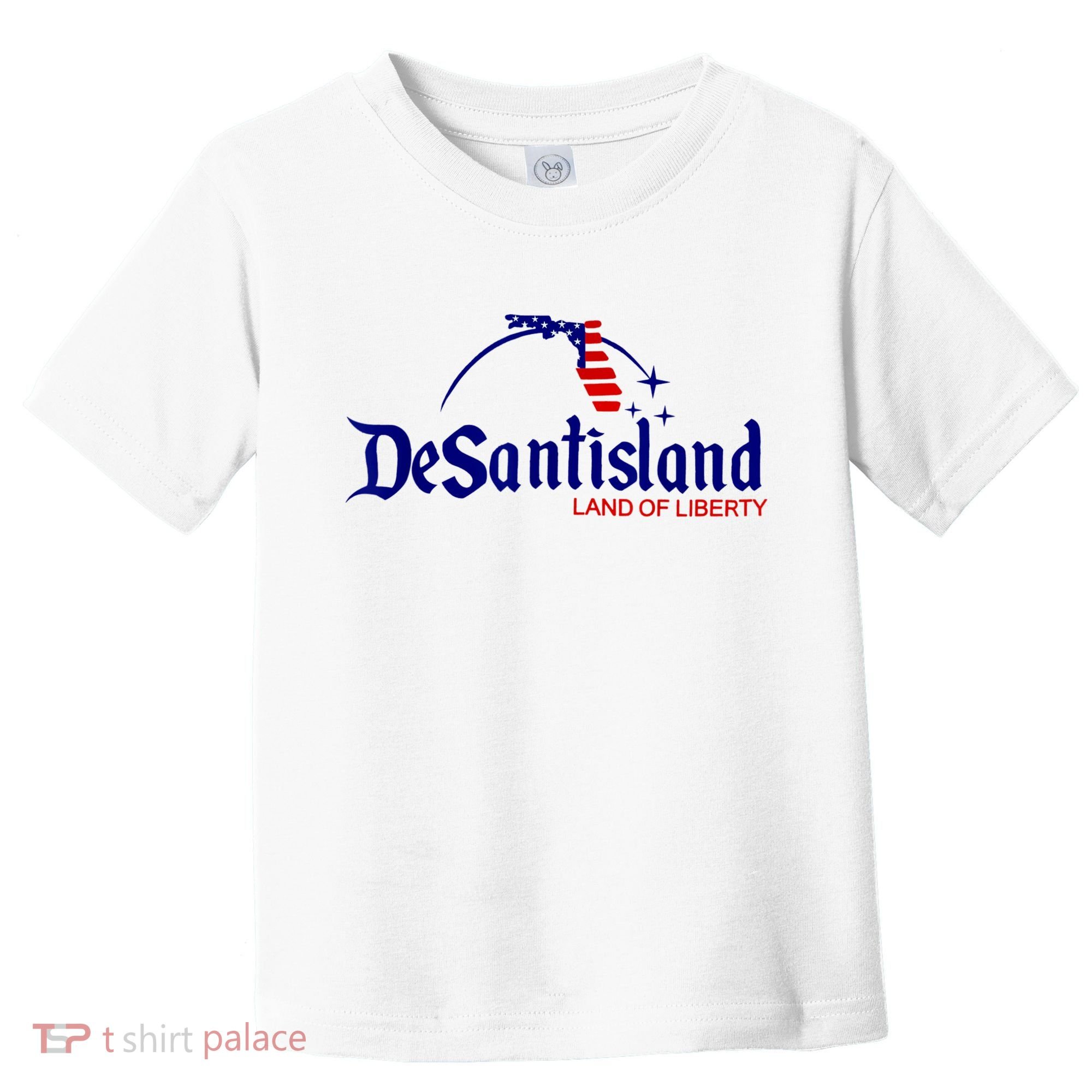 DeSantisLand Land State Of Liberty Florida Map Patriotic Toddler T-Shirt