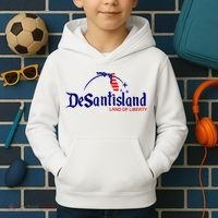 DeSantisLand Land State Of Liberty Florida Map Patriotic Kids Hoodie thumb 2
