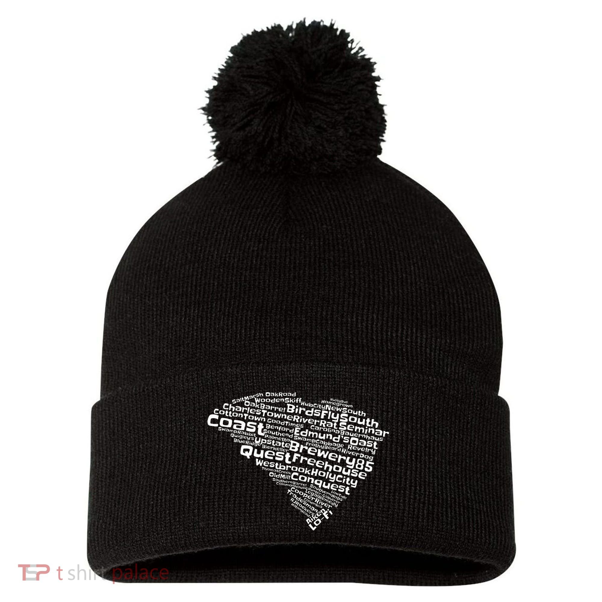 Drink Local South Carolina Breweries Pom Pom 12in Knit Beanie