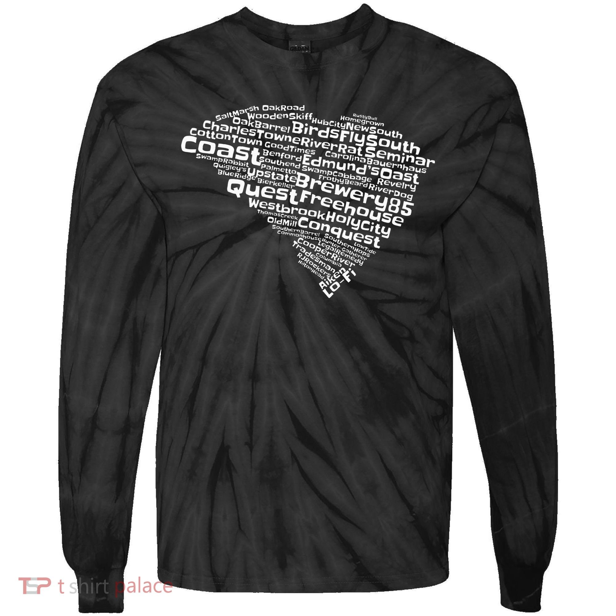 Drink Local South Carolina Breweries Tie-Dye Long Sleeve Shirt