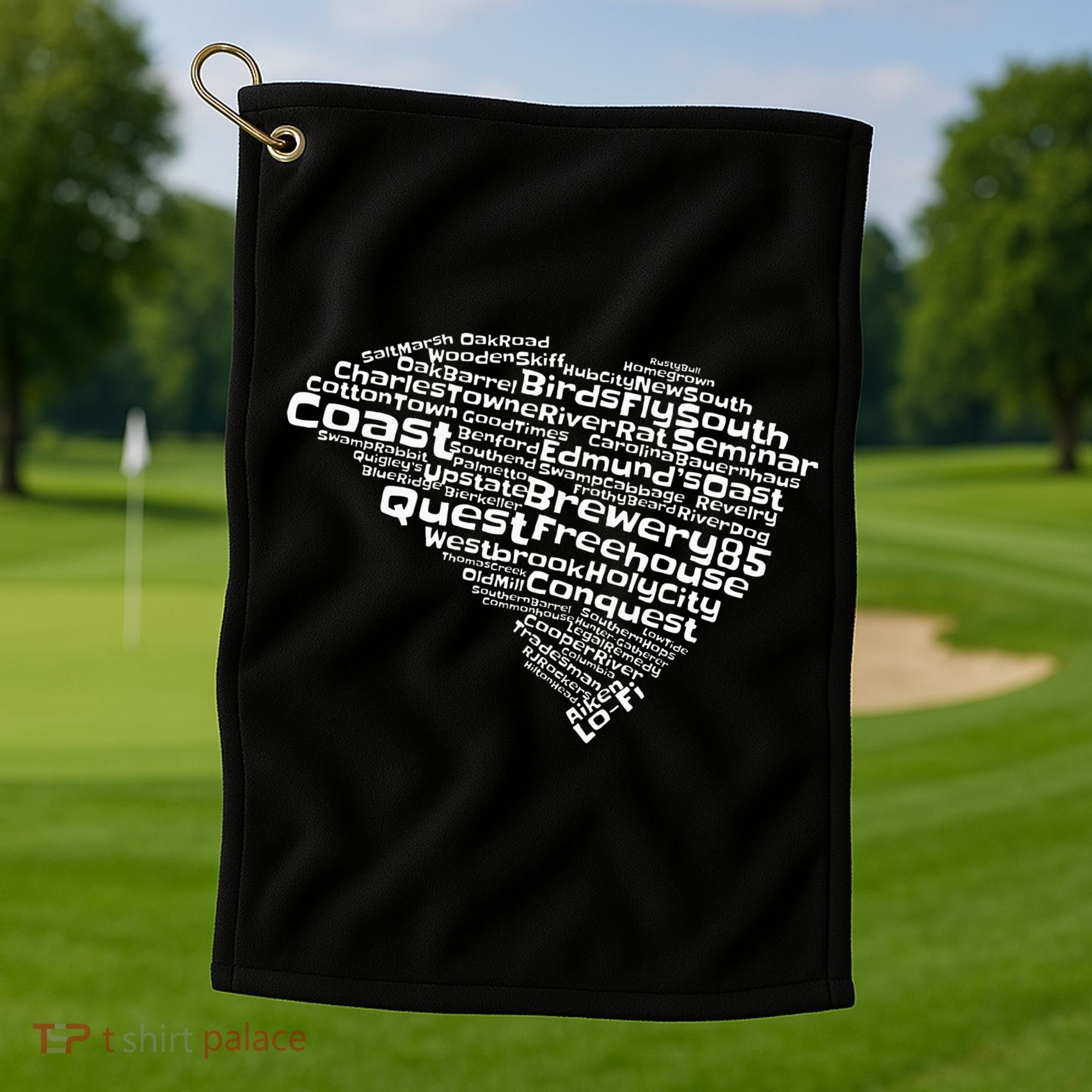 Drink Local South Carolina Breweries Golf Towel