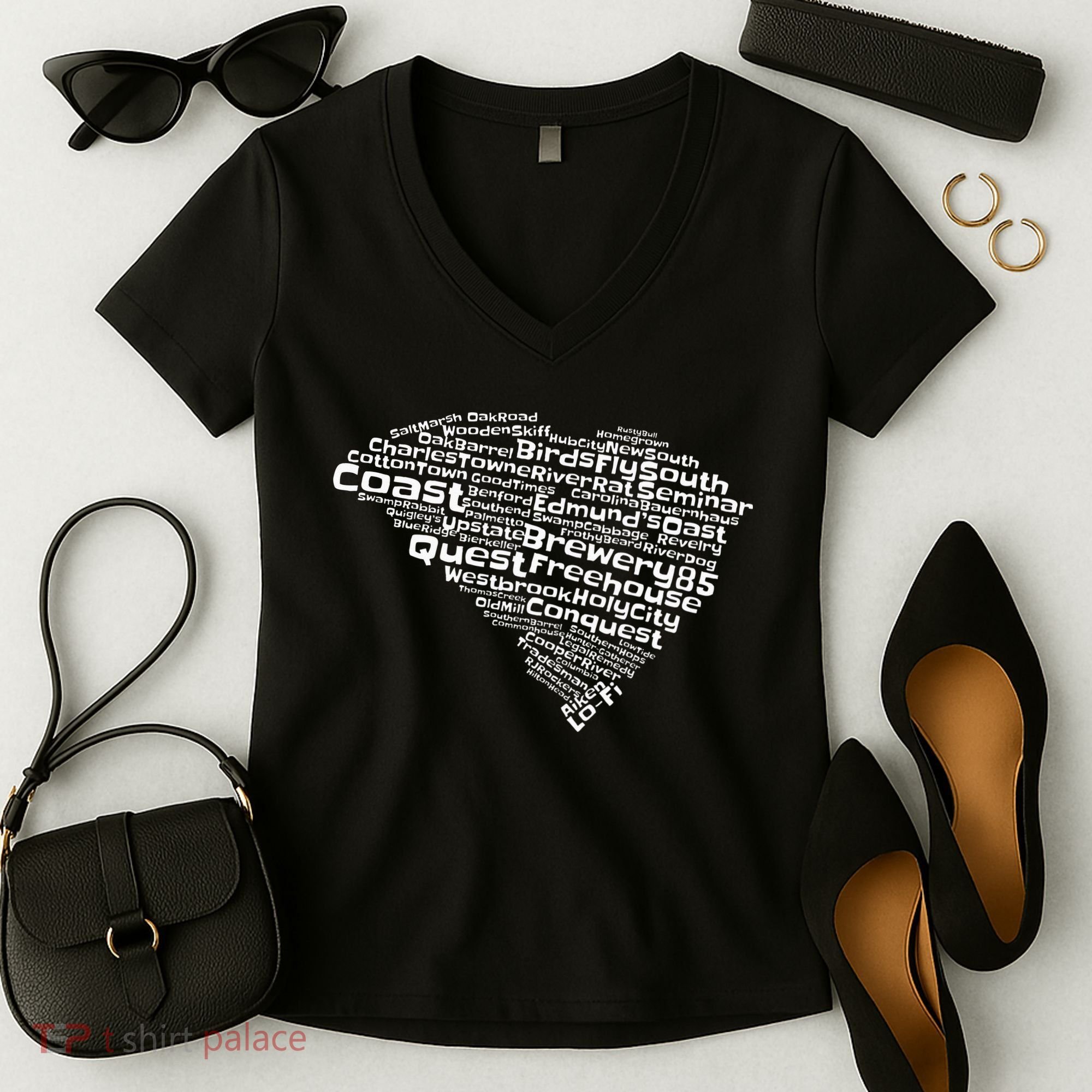 Drink Local South Carolina Breweries Women's V-Neck T-Shirt