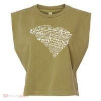 Drink Local South Carolina Breweries Garment-Dyed Women's Muscle Tee thumb 0