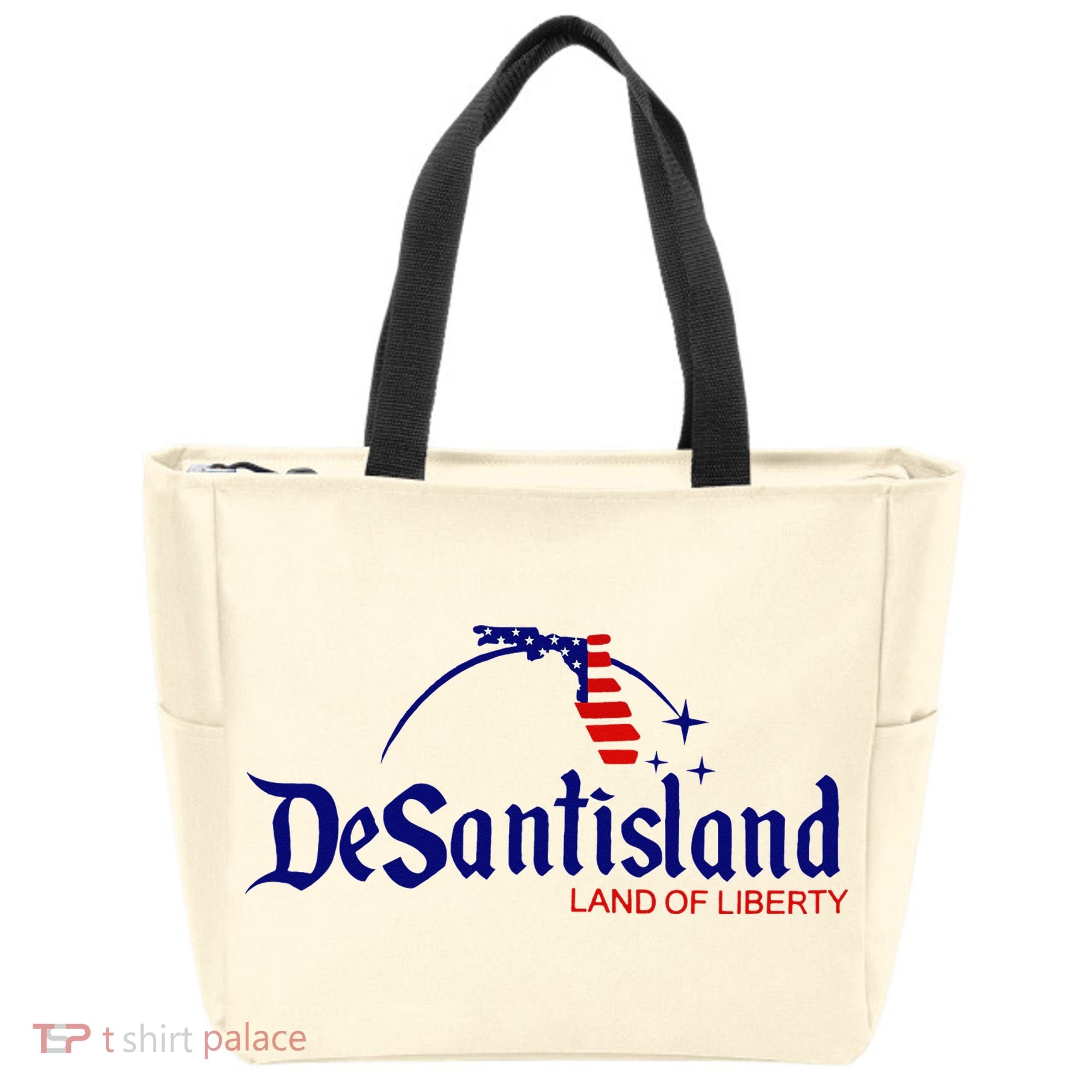 DeSantisLand Land State of Liberty Florida Map Patriotic Tote Bag