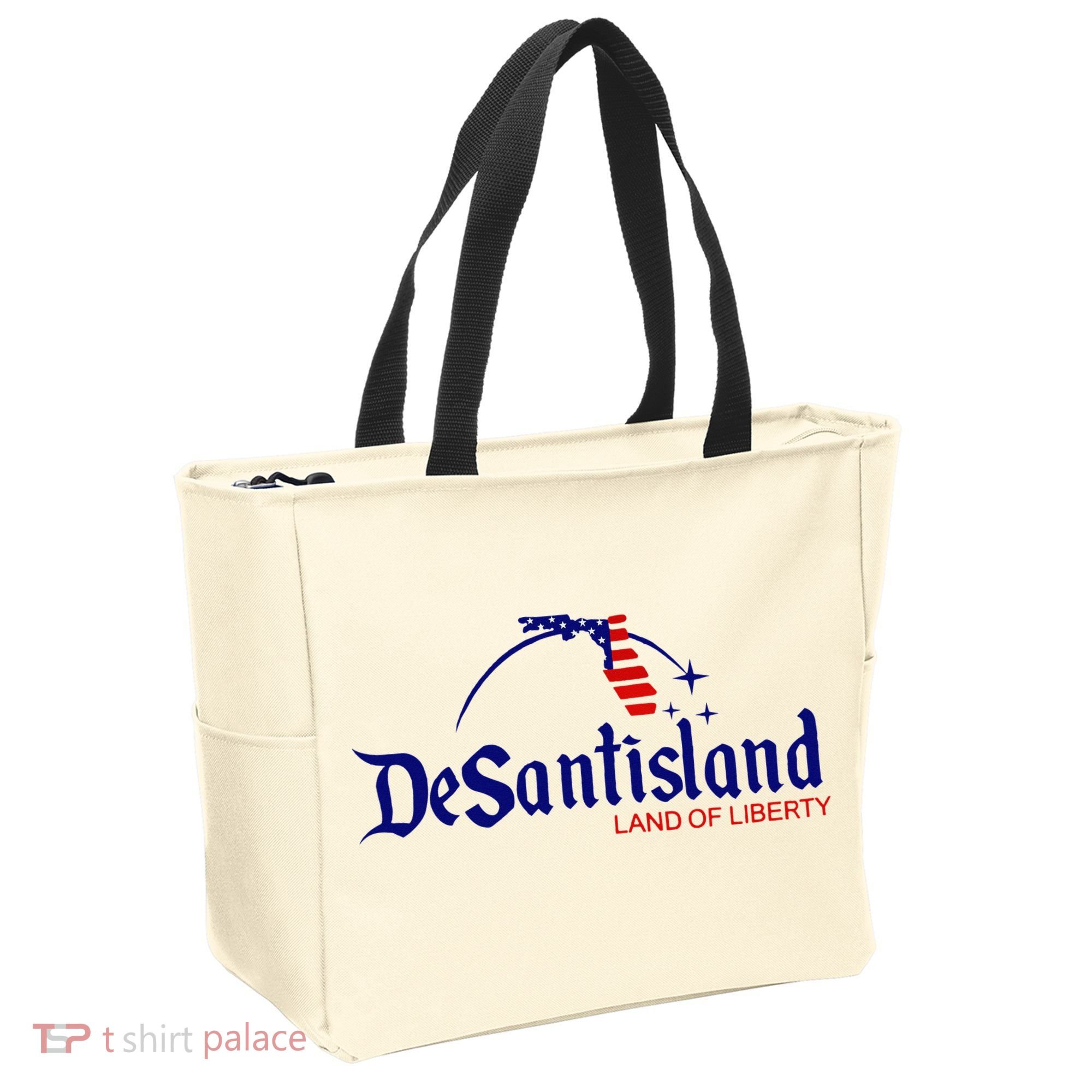 DeSantisLand Land State of Liberty Florida Map Patriotic Tote Bag