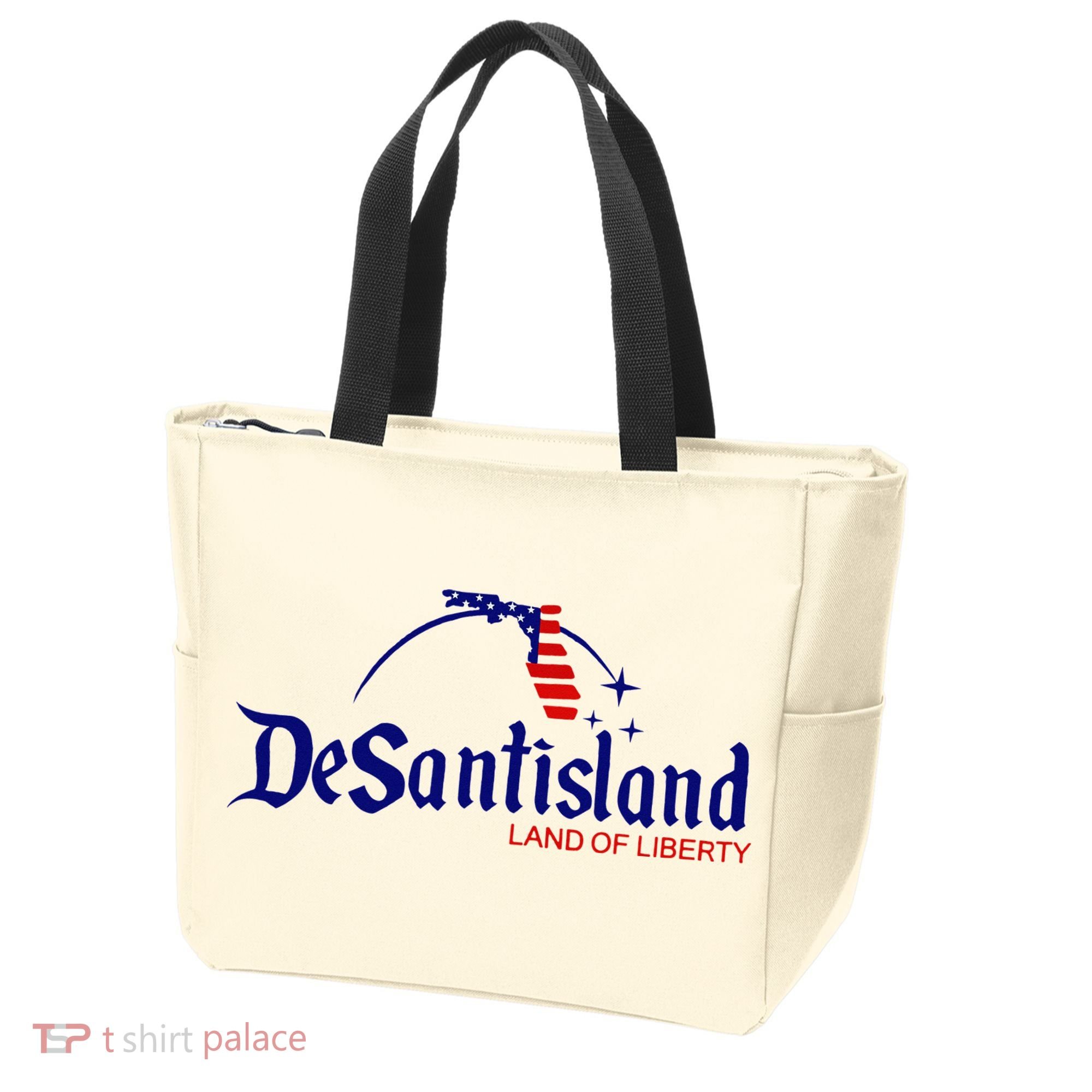 DeSantisLand Land State of Liberty Florida Map Patriotic Tote Bag