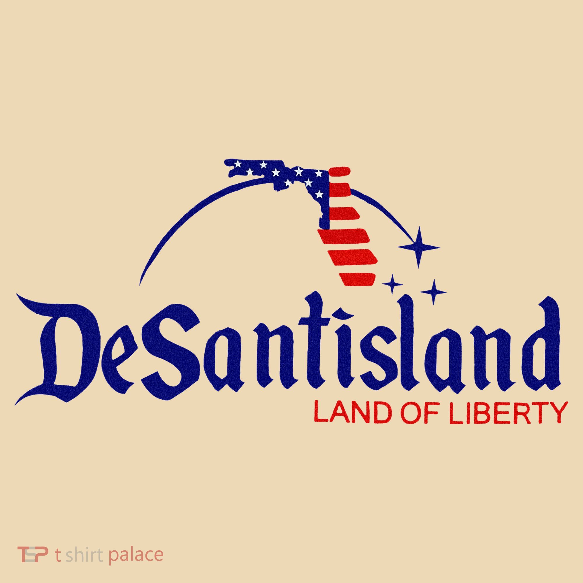 DeSantisLand Land State of Liberty Florida Map Patriotic Tote Bag