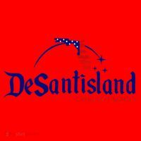 DeSantisLand Land State of Liberty Florida Map Patriotic Santa Hat thumb 1