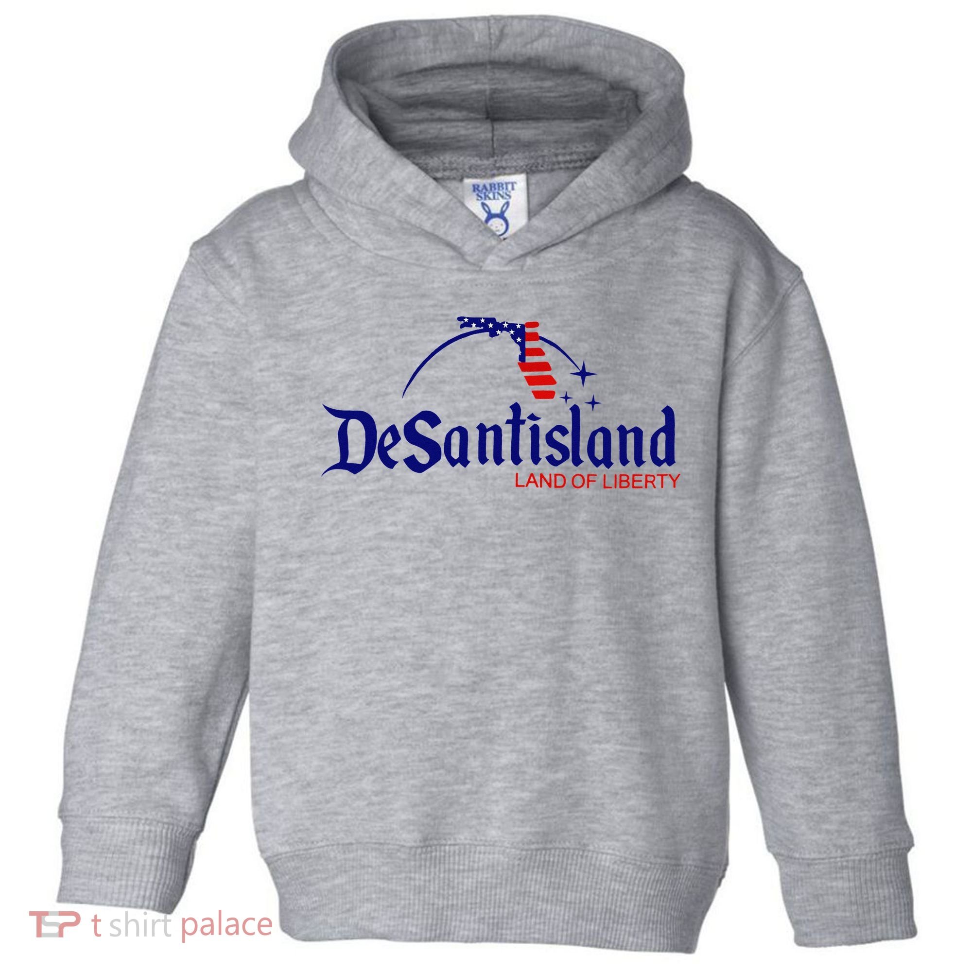 DeSantisLand Land State of Liberty Florida Map Patriotic Toddler Hoodie