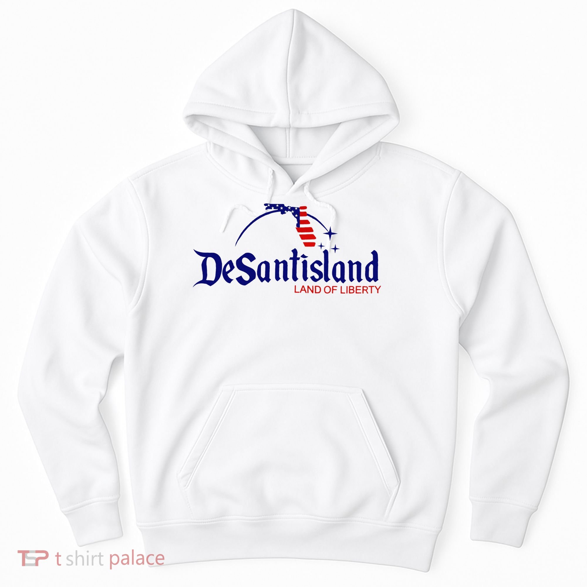 DeSantisLand Land State of Liberty Florida Map Patriotic Hoodie