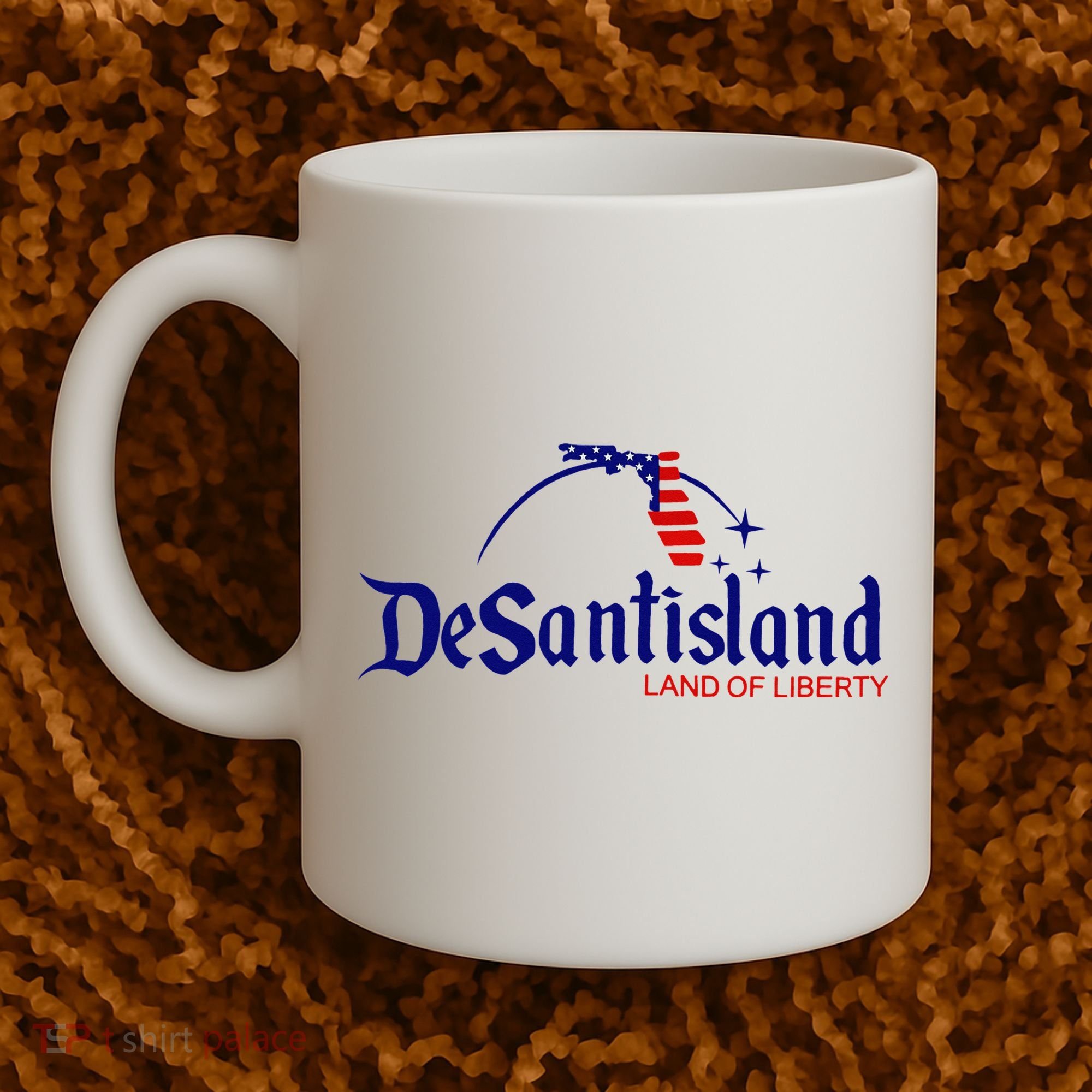 DeSantisLand Land State of Liberty Florida Map Patriotic Coffee Mug