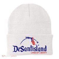 DeSantisLand Land State of Liberty Florida Map Patriotic Beanie thumb 0