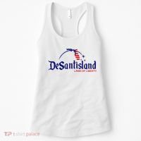DeSantisLand Land State of Liberty Florida Map Patriotic Women's Tank Top thumb 0