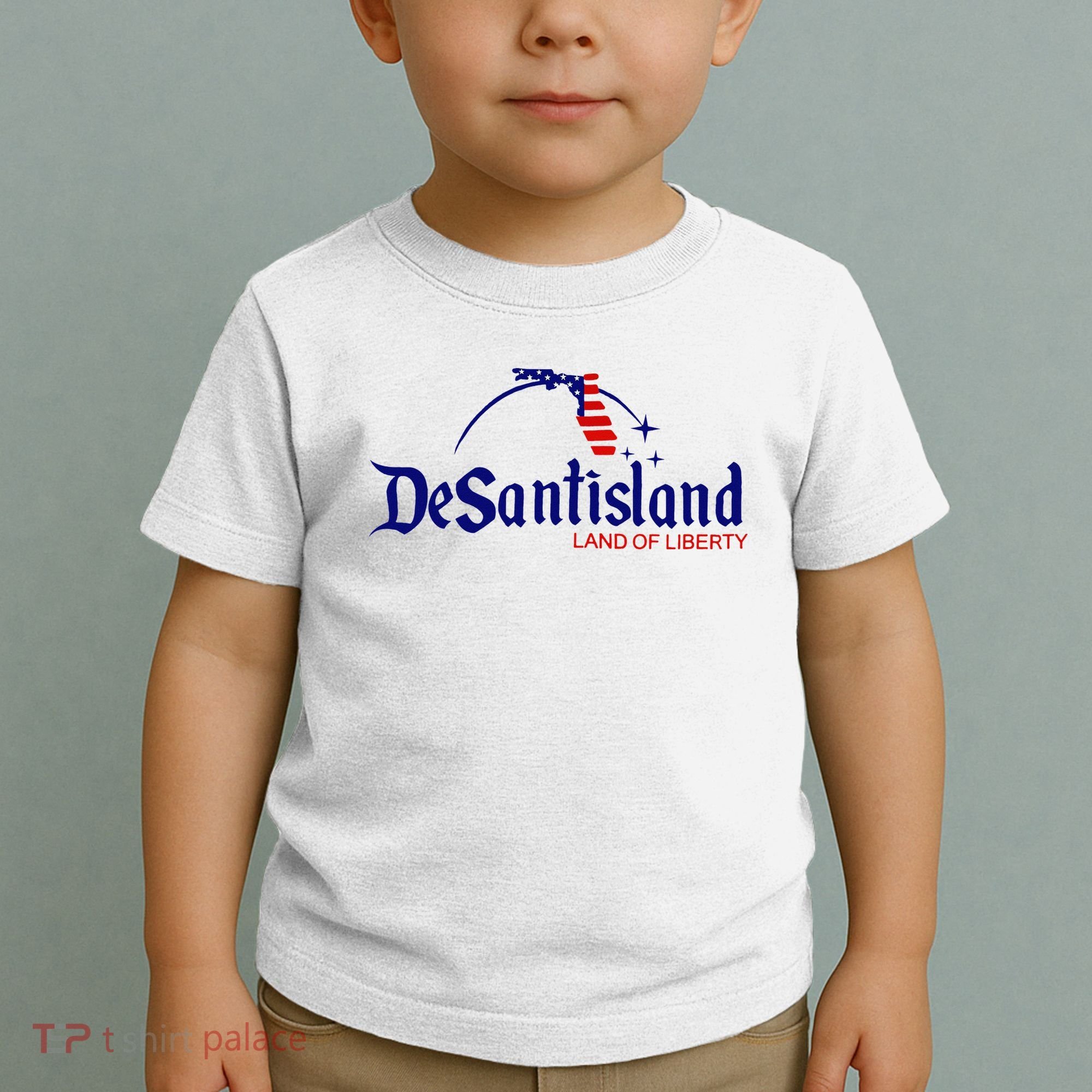 DeSantisLand Land State of Liberty Florida Map Patriotic Toddler T-Shirt
