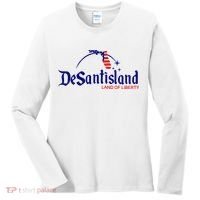 DeSantisLand Land State of Liberty Florida Map Patriotic Women's Long Sleeve Shirt thumb 0