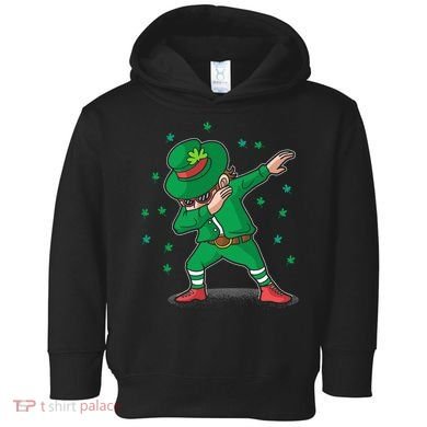 Dabbing Leprechaun St Patricks Day Party Toddler Hoodie
